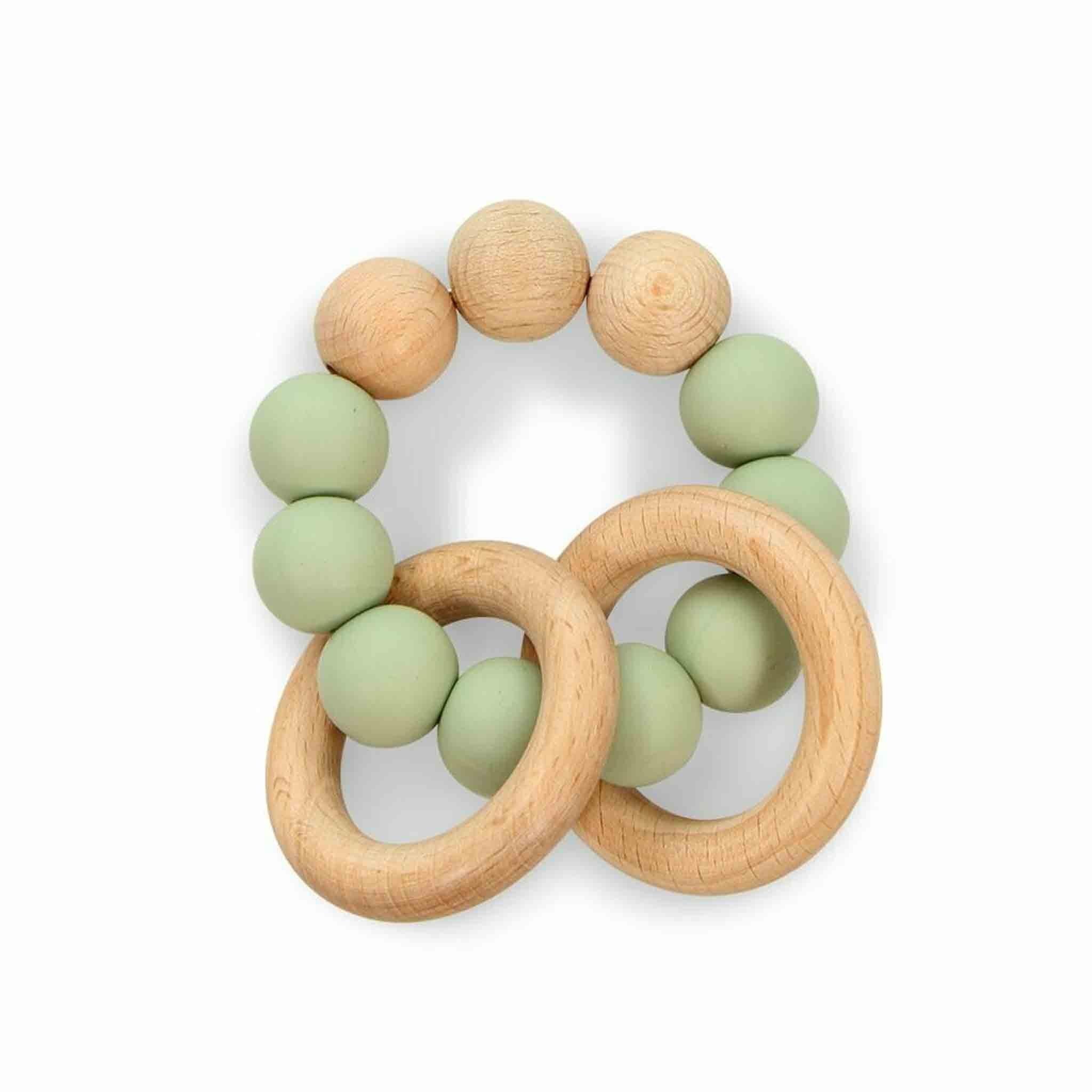 Buy Jerry Birch + Silicone Teether - Sage - Frankie Say Relax