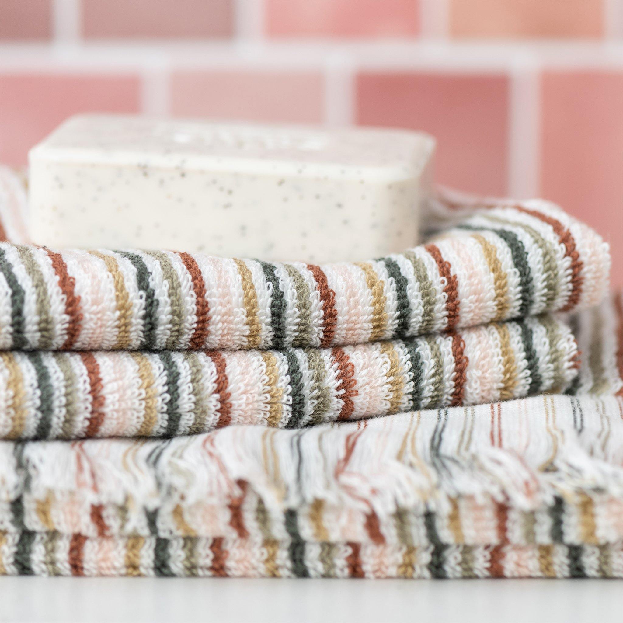 Buy Alice Stripe Terry Face Cloth - Frankie Say Relax