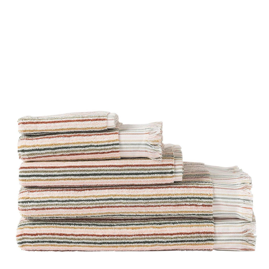 Buy Alice Stripe Terry Bath Towel - Frankie Say Relax