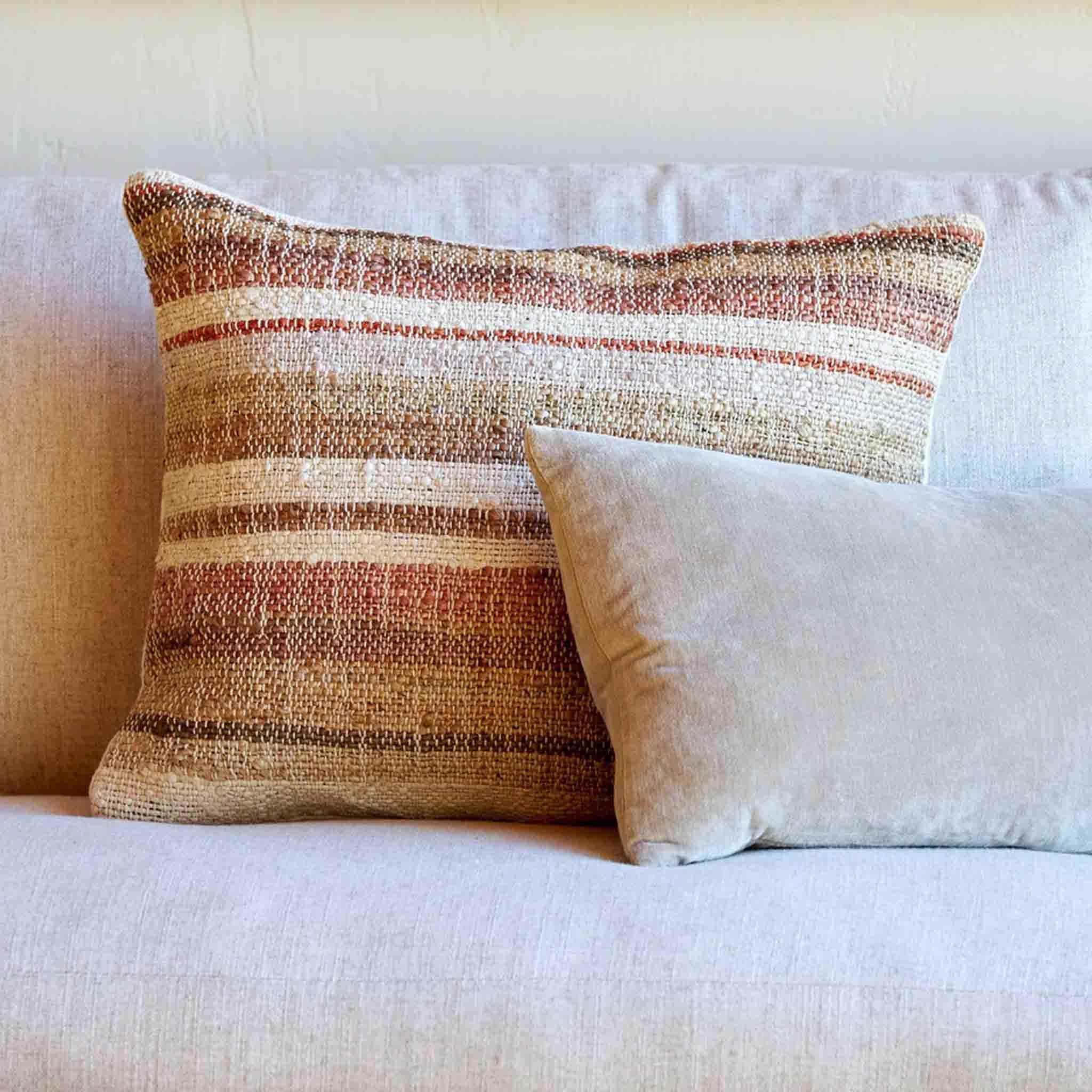 Buy Cotton Velvet Cushion (Artichoke) - 50 x 30cm - Frankie Say Relax