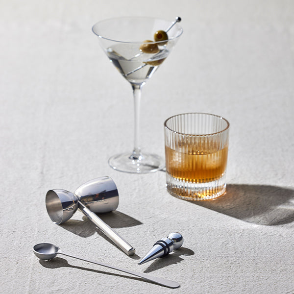 Brooklyn Stainless Steel Double Jigger w/ Handle (Davis + Waddell