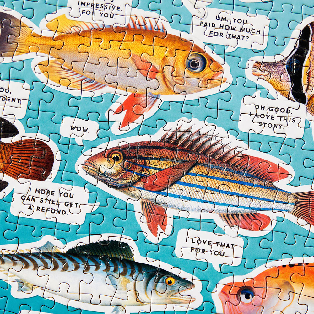 Judgy Fish 1000 Piece Puzzle (Brass Monkey) – Frankie Say Relax