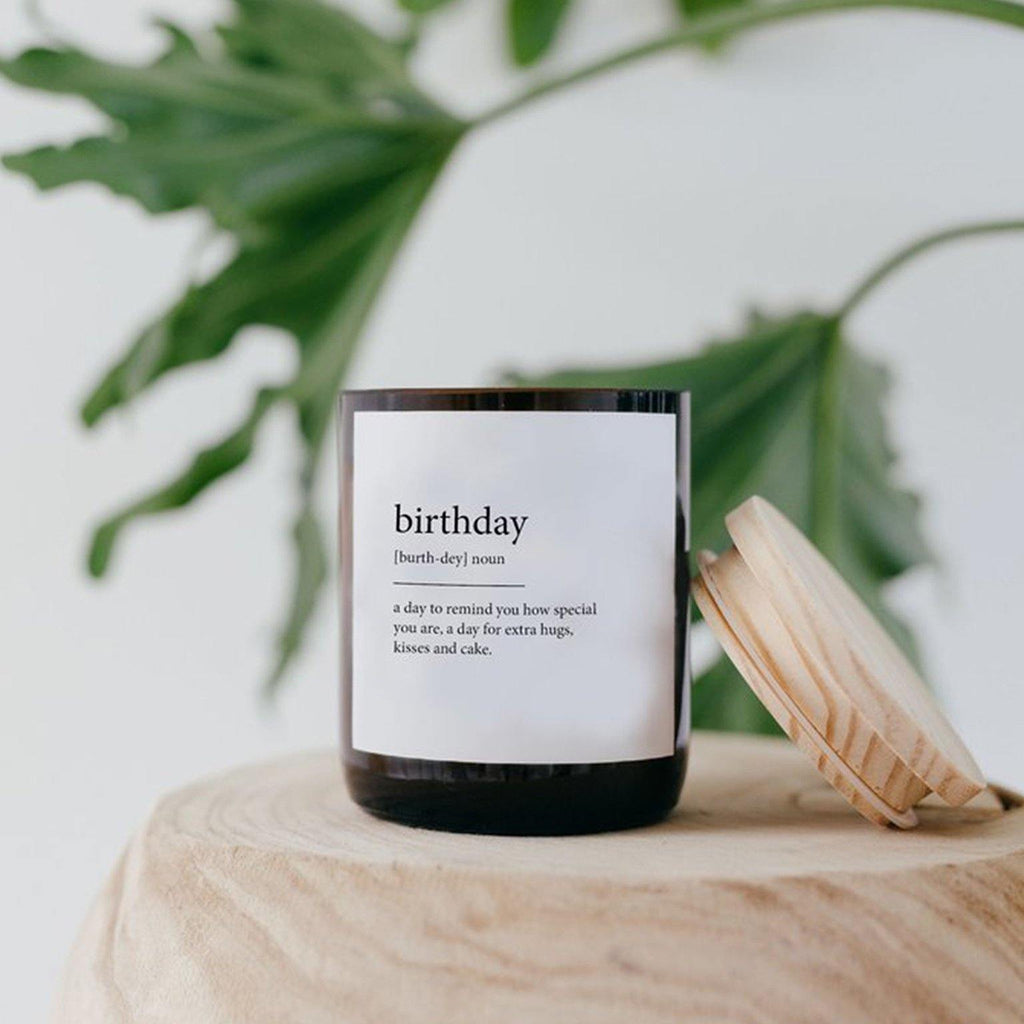 Buy "Birthday" Dictionary Mid Soy Candle - Frankie Say Relax