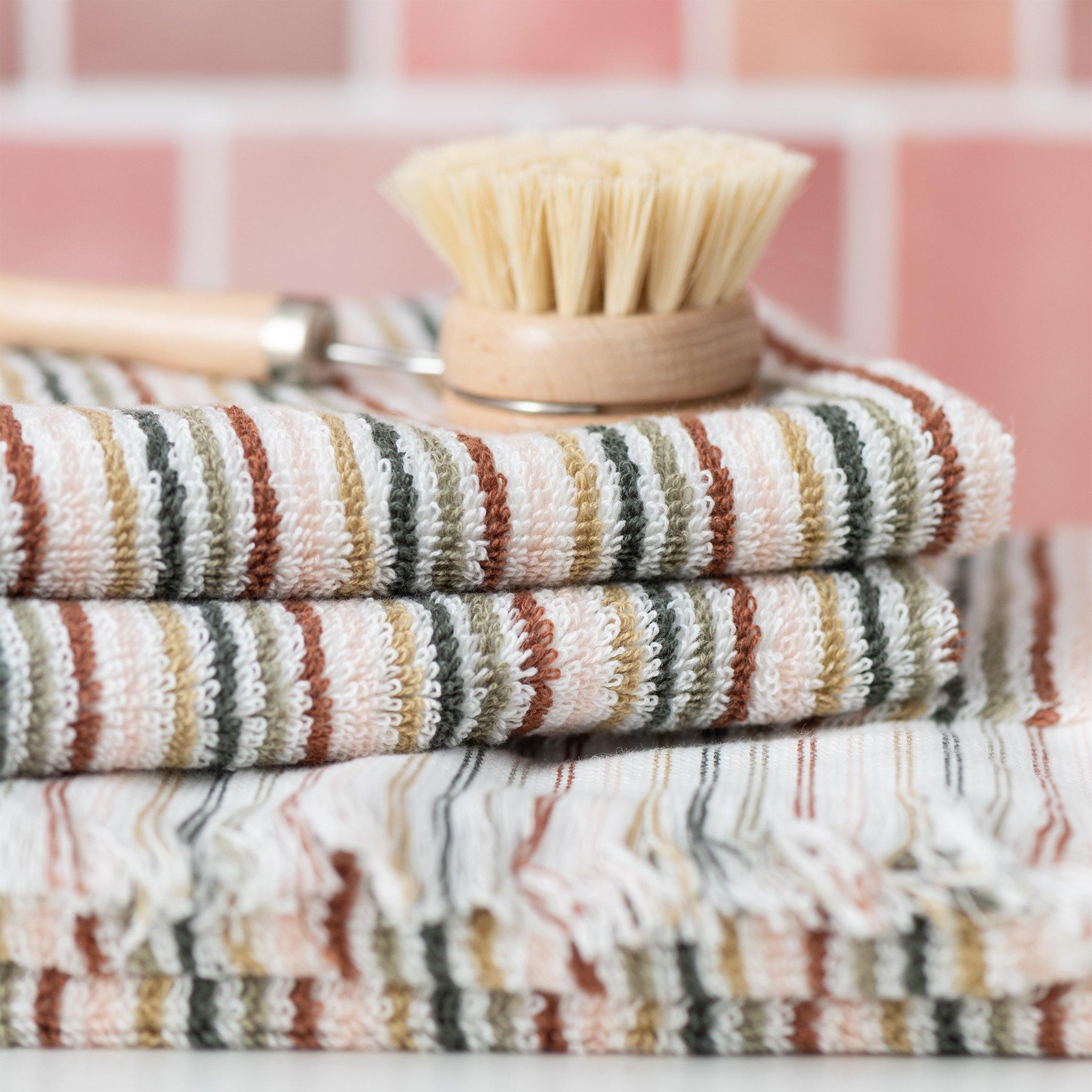 Buy Alice Stripe Terry Hand Towel - Frankie Say Relax