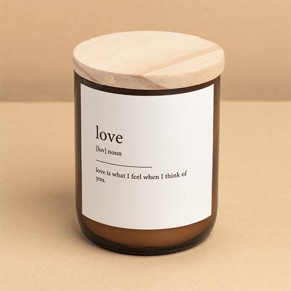 Buy "Love" Dictionary Mid Soy Candle - Frankie Say Relax