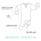 Buy Growsuit (Dewkist) - Size 0-3 Months (000) - Frankie Say Relax