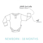 Buy Long Sleeve Bodysuit (Eucalypt) - Size Newborn (0000) - Frankie Say Relax