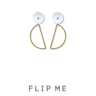 Buy Morgan Jamieson Hanging Moon Stud Earrings - Frankie Say Relax