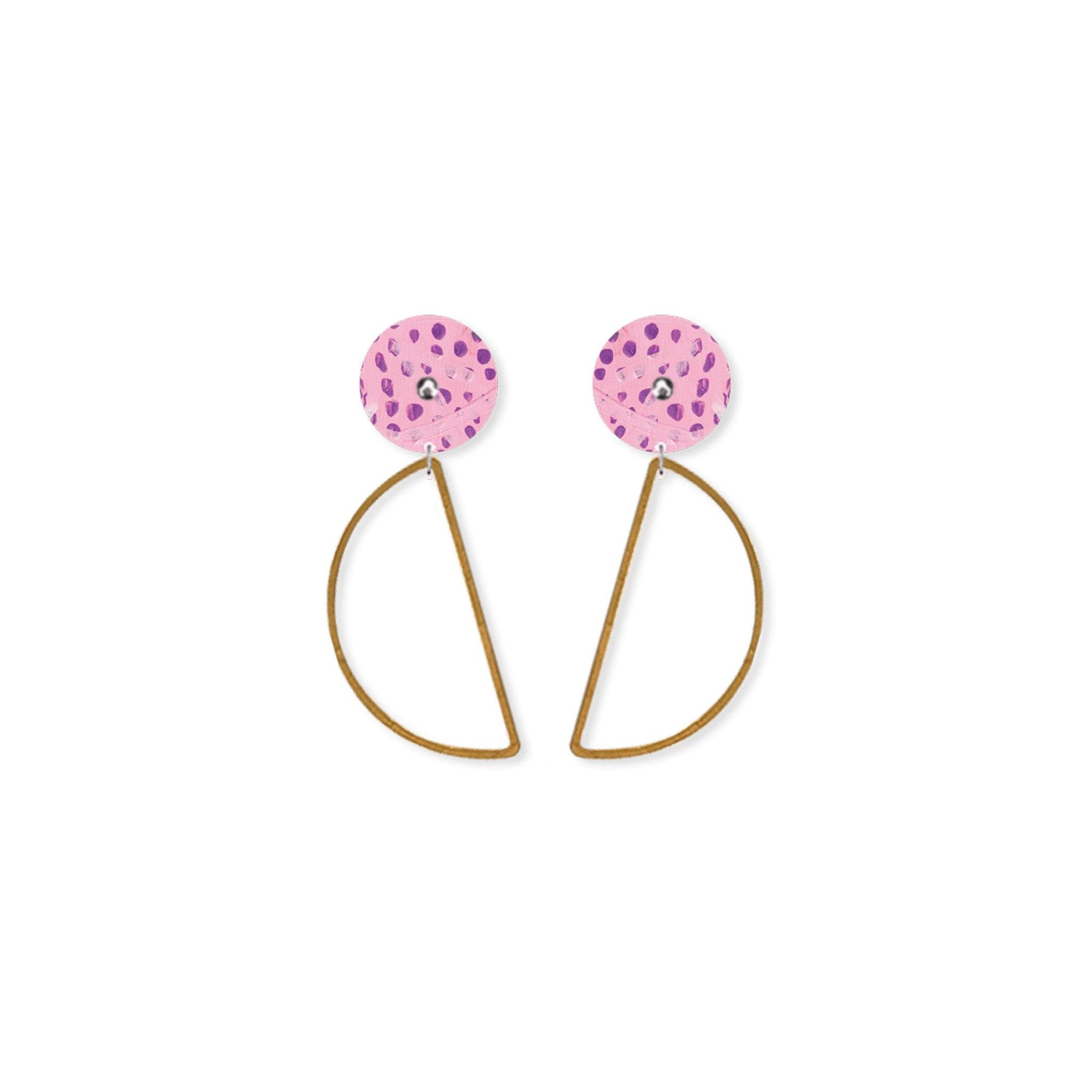 Buy Morgan Jamieson Hanging Moon Stud Earrings - Frankie Say Relax