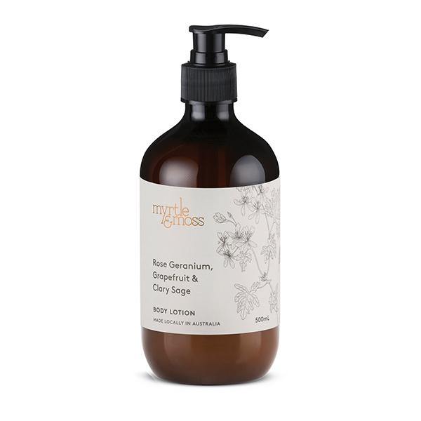 Buy Body Lotion (Rose Geranium, Grapefruit + Clary Sage) 500ml - Frankie Say Relax