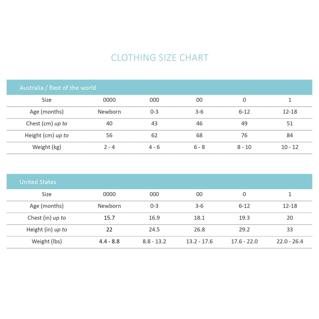 Buy Long Sleeve Bodysuit (Eucalypt) - Size 0-3 Months (000) - Frankie Say Relax