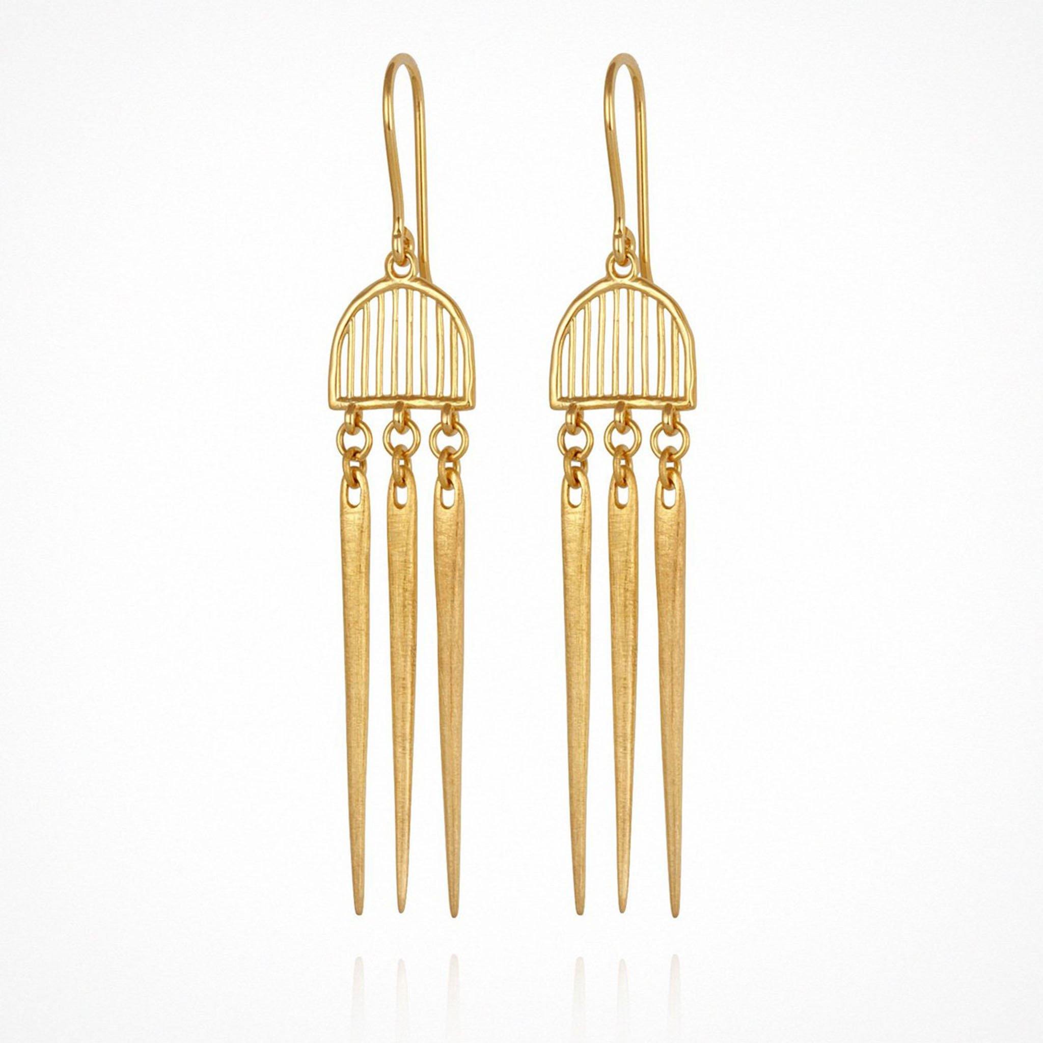 Buy Zahleh Earring - Gold - Frankie Say Relax