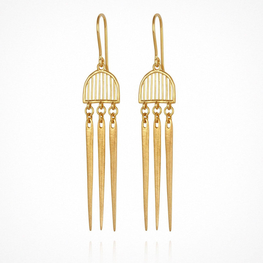 Buy Zahleh Earring - Gold - Frankie Say Relax
