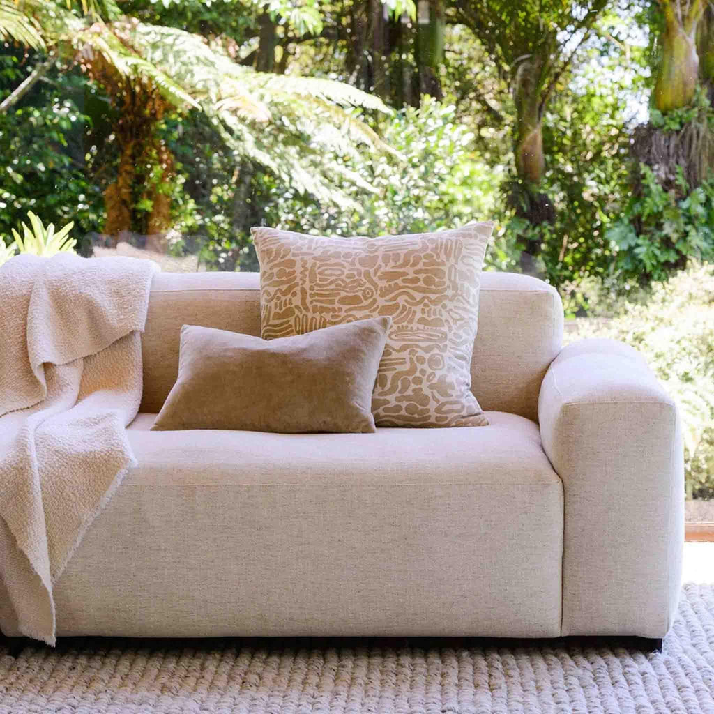 Buy Cotton Velvet Cushion (Artichoke) - 50 x 30cm - Frankie Say Relax