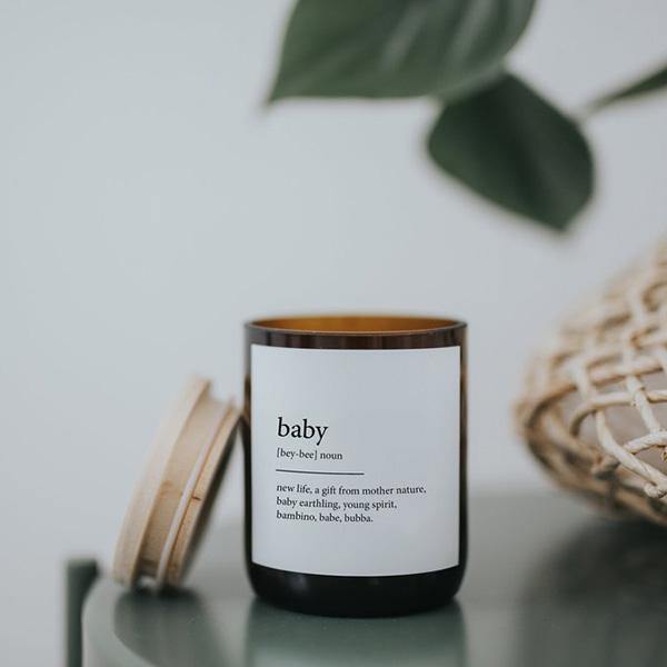 Buy "Baby" Dictionary Mid Soy Candle - Frankie Say Relax