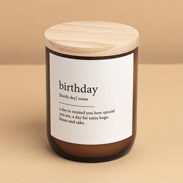 Buy "Birthday" Dictionary Mid Soy Candle - Frankie Say Relax