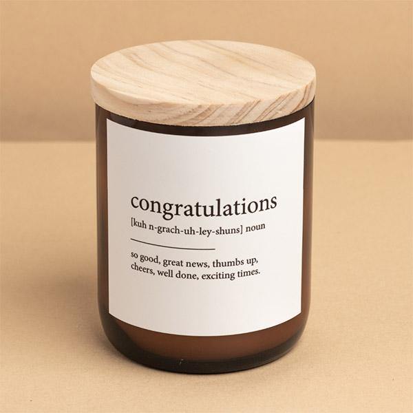 Buy "Congratulations" Dictionary Mid Soy Candle - Frankie Say Relax