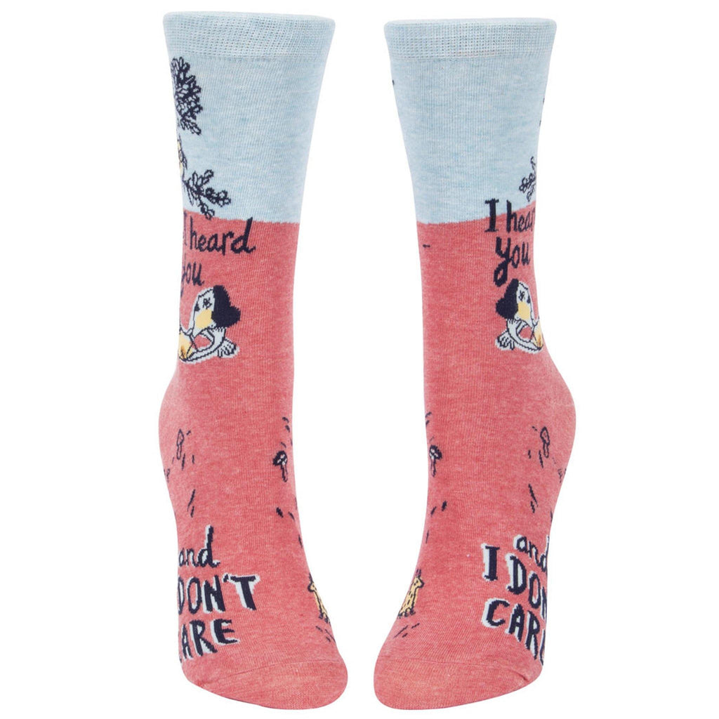 Buy I Heard You and I Don't Care - Women's Socks - Frankie Say Relax