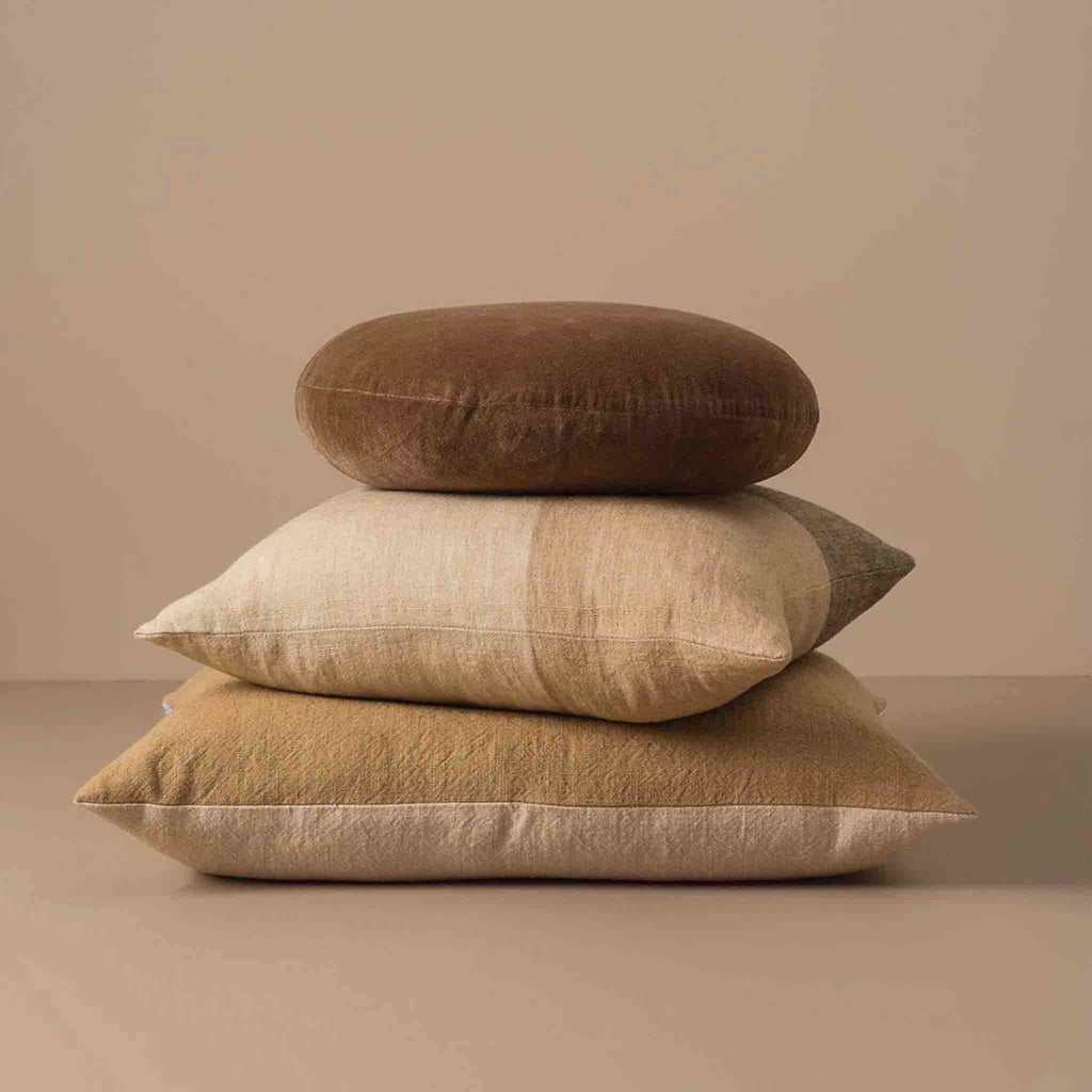 Buy Henri Handwoven Linen Cushion (Multi) - 50 x 50 cm - Frankie Say Relax