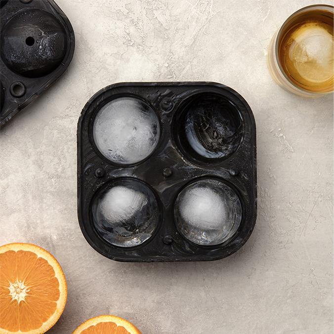 Buy Sphere Ice Mold - Black Marble - Frankie Say Relax