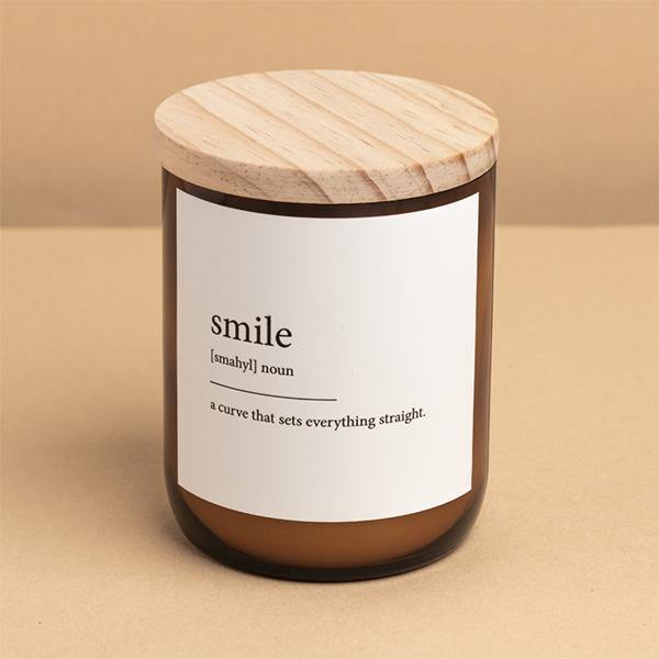 Buy "Smile" Dictionary Mid Soy Candle - Frankie Say Relax